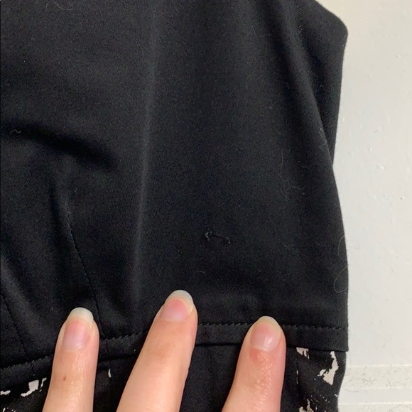 Maggie London fit and flare little black dress cocktail party dress size 8 - Picture 4 of 5